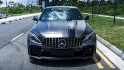 Mercedes C-class W205 2014–2021 Priekšējais bamperis komplektā (C63 GT dizains) foto 2