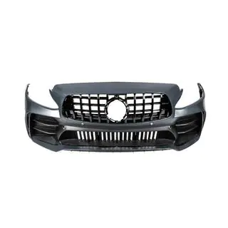 Priekšējais bamperis komplektā (C63 GT dizains) Mercedes C-class W205 2014–2021 foto 3