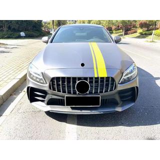 Virsbūves komplekts ar difuzoru Coupe (Black Mamba C63GT dizains) Mercedes C-сlass W205 2014–2021 foto 3