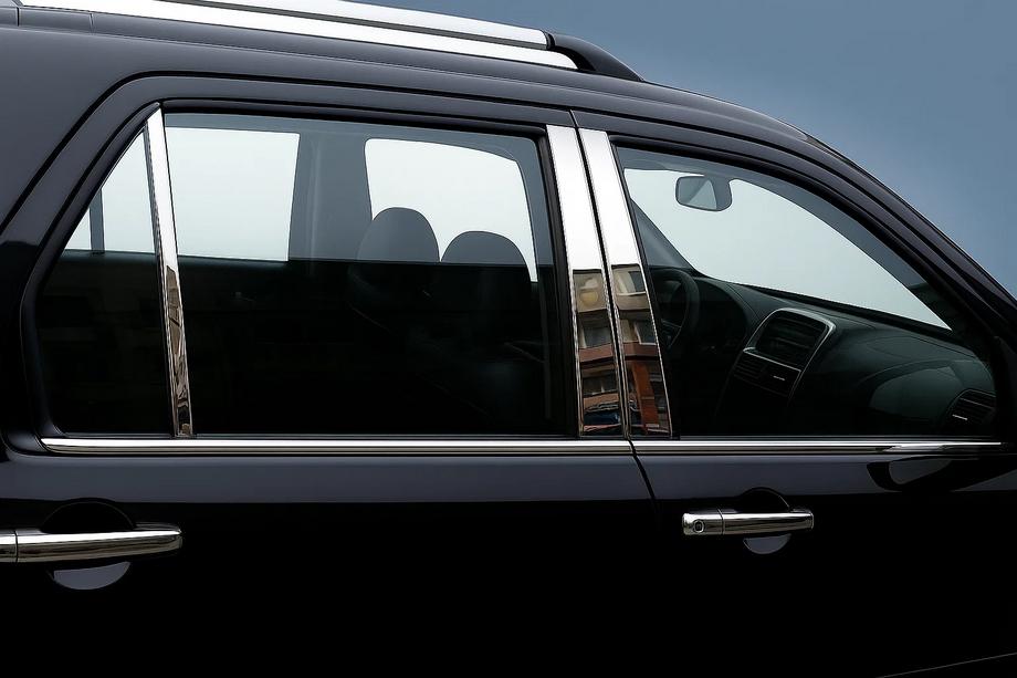 Honda CRV 2001–2006 Durvju statņu uzlikas (6 gab., nerūsējošais tērauds) Image