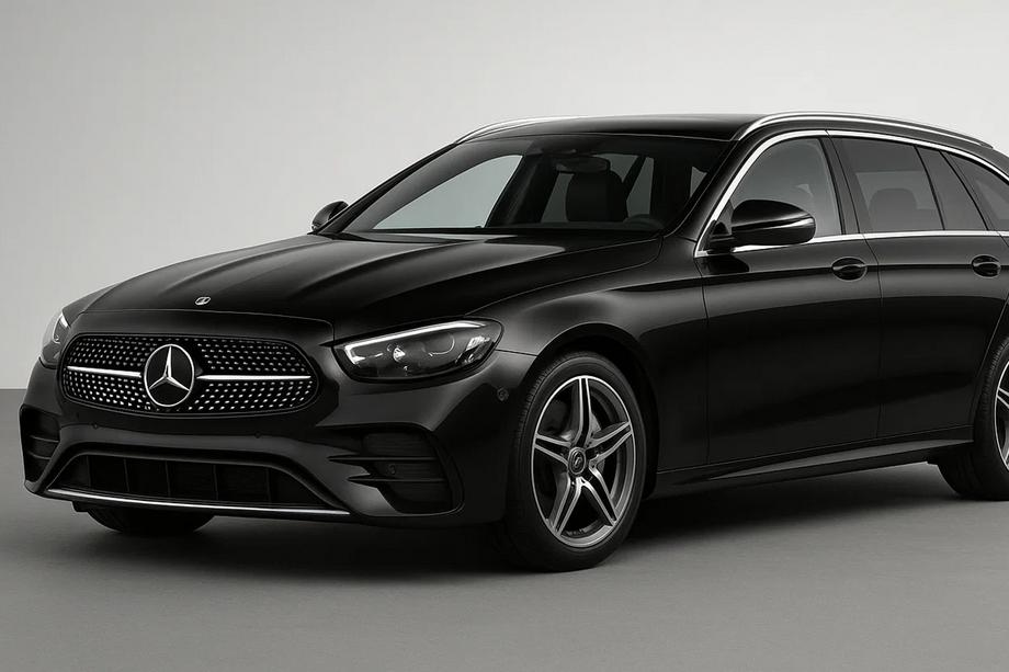 Mercedes E-klase W213 2016–2023 Priekšējā radiatora reste Diamond Black (SW, 2020+) Image