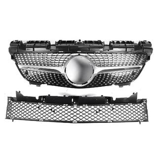 Priekšējais radiatora režģis Diamond Black Mercedes SLK R172 2011–2016 foto 2
