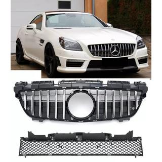 Priekšējais radiatora režģis GT Panamericana Mercedes SLK R172 2011–2016 foto 3