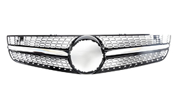 Mercedes SL R230 2001–2011 Priekšējā radiatora reste Diamond Black (2008-2011) foto 2