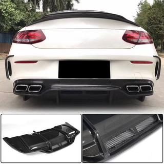 Aizmugurējā bufera difuzors V2 (C63 AMG Coupé/Cabriolet 2015-2019, oglekļa šķiedra) foto 1
