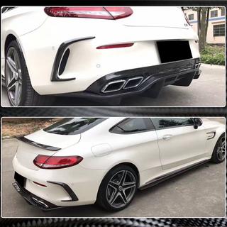 Aizmugurējā bufera difuzors V2 (C63 AMG Coupé/Cabriolet 2015-2019, oglekļa šķiedra) foto 3