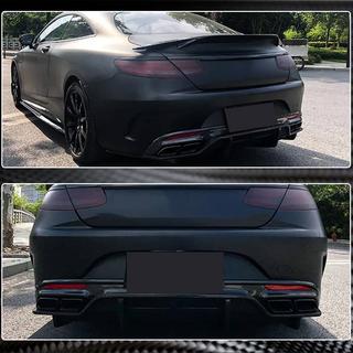 Aizmugurējā bufera difuzors V2 (C63 AMG Coupé/Cabriolet 2015-2019, oglekļa šķiedra) foto 4