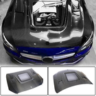 Mercedes C-class W205 2014–2021 Motora pārsegs V2 (oglekļa šķiedra) foto 1