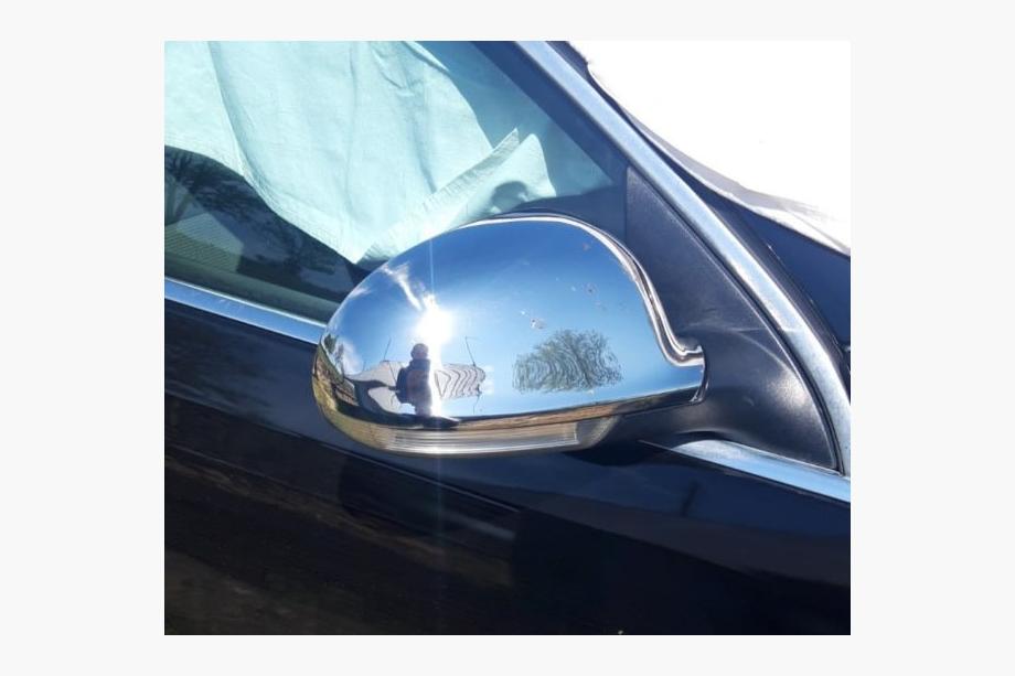 Volkswagen Jetta 2006–2011 Spoguļu uzlikas (2 gab., nerūsējošais tērauds) Carmos - turku teras Foto 3