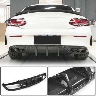 Aizmugurējā bufera difuzors V1 (coupe/cabriolet C63 AMG 2015-2019, oglekļa šķiedra) foto 1