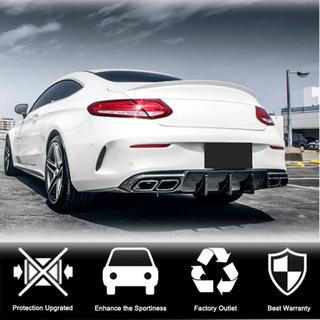 Aizmugurējā bufera difuzors V1 (coupe/cabriolet C63 AMG 2015-2019, oglekļa šķiedra) foto 3