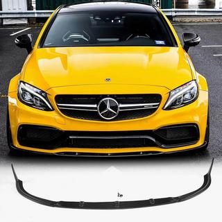 Priekšējā bampera lūpa Lip V1 (coupe/cabriolet C63 AMG 2015-2019, oglekļa šķiedra) foto 1