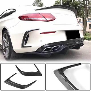 Oglekļa šķiedras aizmugurējā bufera uzlikas (Coupe/Cabriolet C63 AMG 2015-2019) foto 1