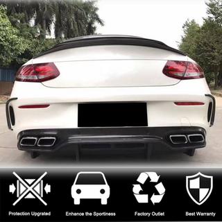 Oglekļa šķiedras aizmugurējā bufera uzlikas (Coupe/Cabriolet C63 AMG 2015-2019) foto 2