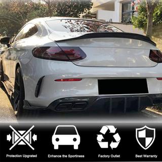 Aizmugurējā bampera difuzora uzlikas V2 (kupeja/kabriolets AMG-Line / C43 AMG 2015-2019, oglekļa šķiedra) foto 2