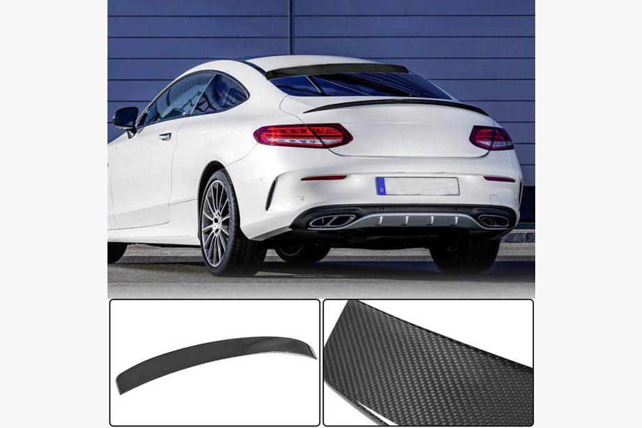 Mercedes C-class W205 2014–2021 Spoileris V2 (kupejai 2015-2019, oglekļa šķiedra) Image
