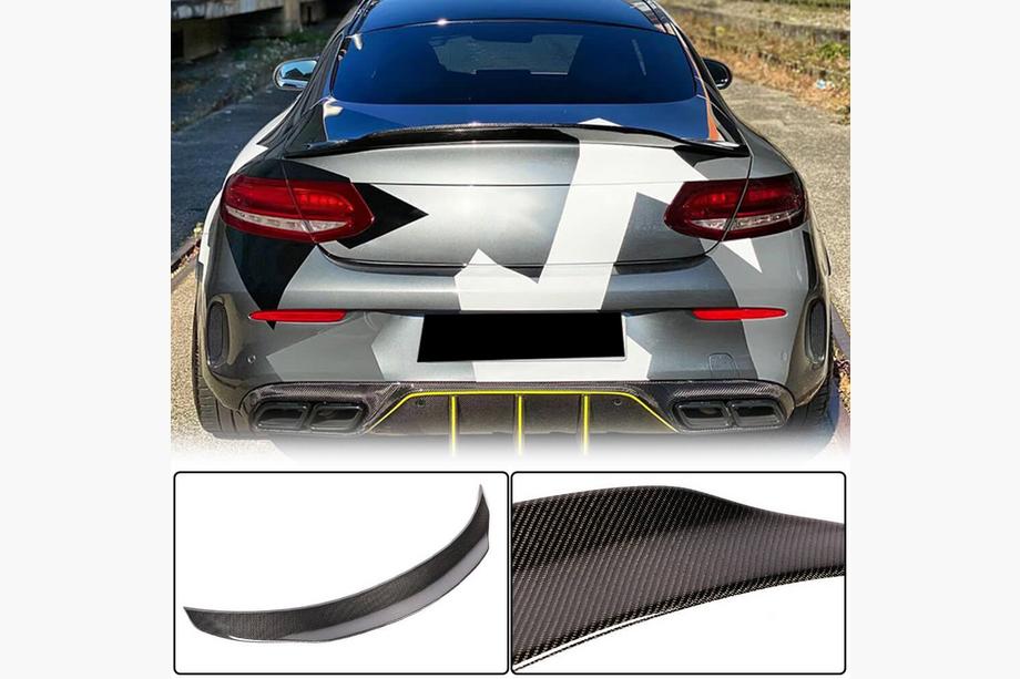 Mercedes C-class W205 2014–2021 Spoileris V4 (kupejai 2015-2019, oglekļa šķiedra) Image