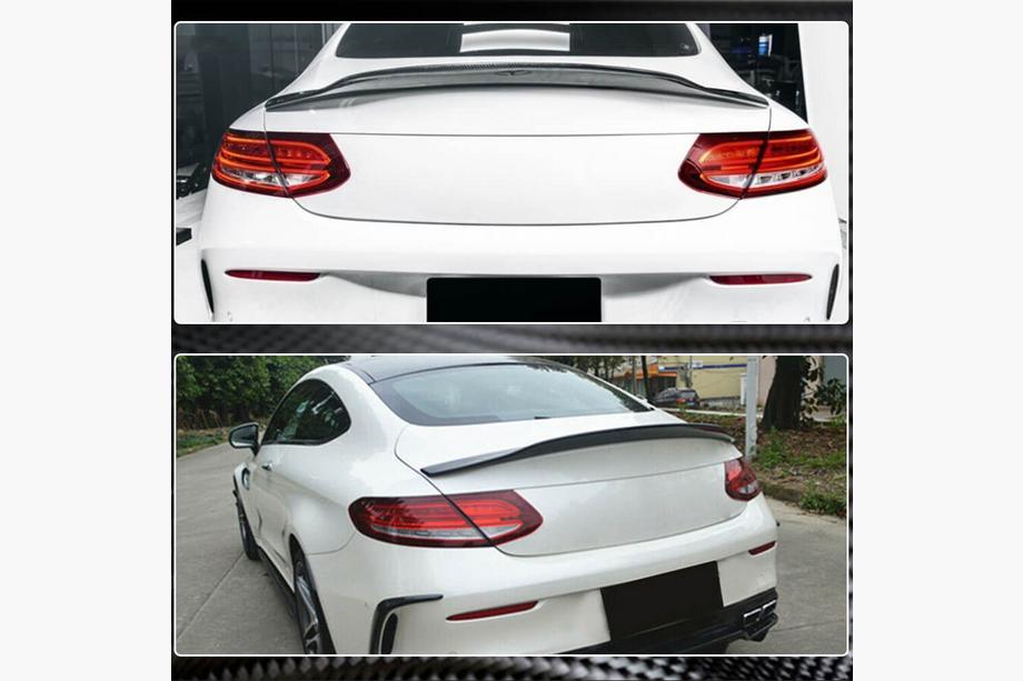 Mercedes C-class W205 2014–2021 Spoileris V5 (kupejai 2015-2019, oglekļa šķiedra) Foto 5