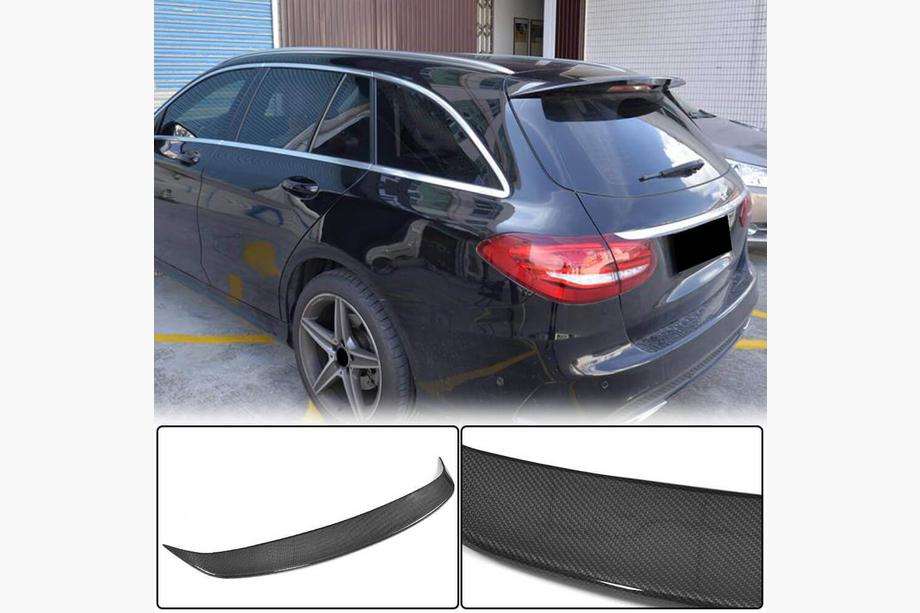 Mercedes C-class W205 2014–2021 Spoileris (Base/AMG-Line SW 2015-2019, oglekļa šķiedra) Image