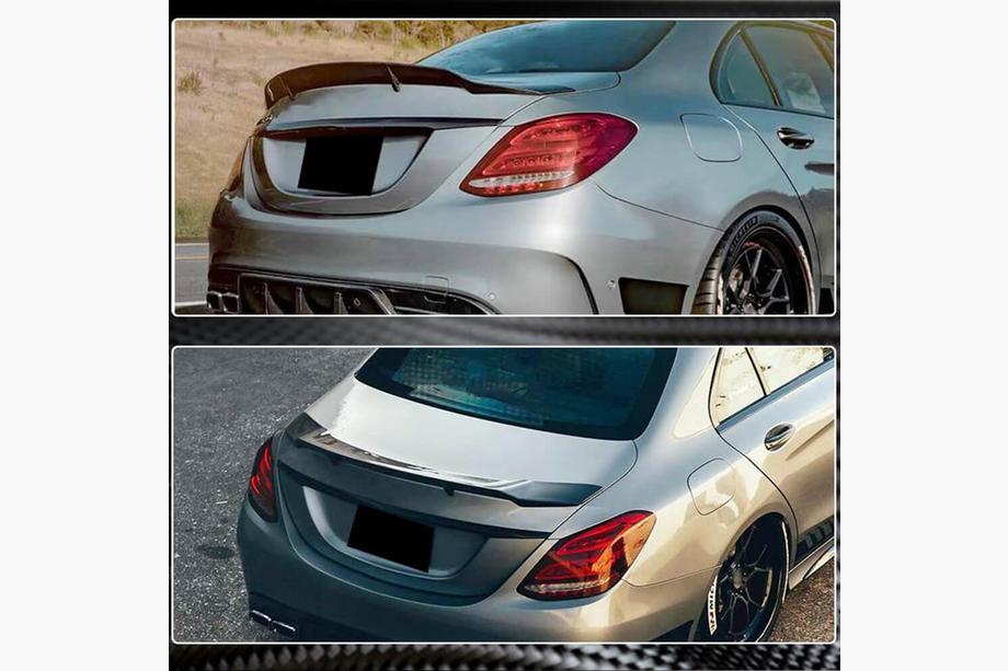 Mercedes C-class W205 2014–2021 Spoileris V1 (SD 2015-2019, oglekļa šķiedra) Foto 5