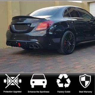 Aizmugurējā bufera difuzors ar izplūdes uzgaļiem (SD C43 AMG 2015-2019, karbonšķiedra) foto 2