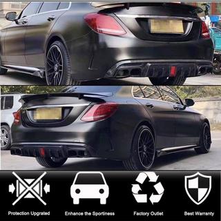 Aizmugurējā bampera difuzors ar izpūtēja uzgaļiem (SD C43 AMG 2015-2021, oglekļa šķiedra) foto 2