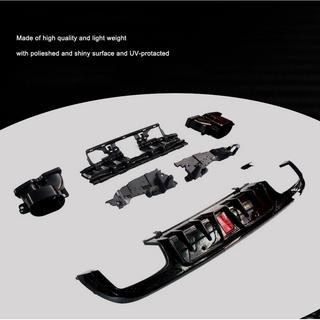 Aizmugurējā bampera difuzors ar izpūtēja uzgaļiem (SD C43 AMG 2015-2021, oglekļa šķiedra) foto 3