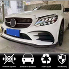 Mercedes C-class W205 2014–2021 Priekšējā bampera lūpas uzlika (SD AMG-Line 2015-2019, oglekļa šķiedra) foto 2