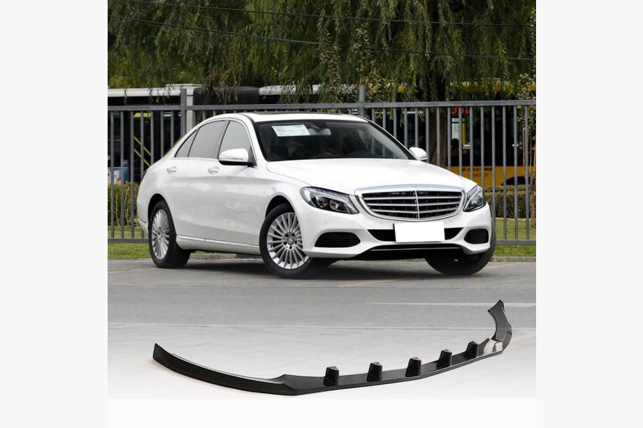 Mercedes C-class W205 2014–2021 Priekšējā bampera uzlika Lip V2 (SD Base 2019-2021, karbons) Image