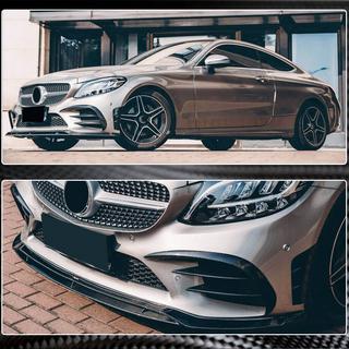 Priekšējā bampera lūpa Lip V1 (C43 AMG 2019-2021, oglekļa šķiedra) foto 4