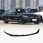 Mercedes C-class W205 2014–2021 Priekšējā bampera lūpa Lip V2 (C43 AMG 2019-2021, oglekļa šķiedra) foto 1