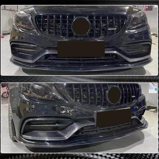 Miglas lukturu apdares uzlikas (C63 AMG 2015-2019, oglekļa šķiedra) foto 4