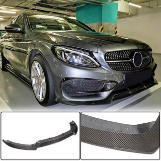 Priekšējā bampera lūpa Lip V1 (C43 AMG 2015-2019, oglekļa šķiedra) foto 1