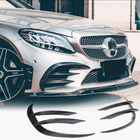 Mercedes C-class W205 2014–2021 Priekšējā bampera uzlikas V1 (C43 AMG 2019-2021, oglekļa šķiedra) foto 1