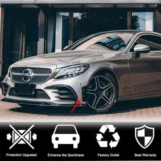 Priekšējā bampera uzlikas V2 (C43 AMG 2019-2021, karbons) foto 3