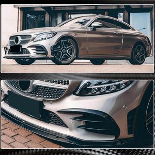 Priekšējā bampera uzlikas V2 (C43 AMG 2019-2021, karbons) foto 4