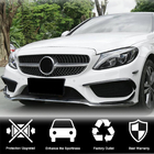 Mercedes C-class W205 2014–2021 Priekšējā bufera uzlikas (C43 AMG 2015-2019, oglekļa šķiedra) foto 2