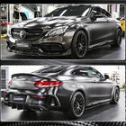 Mercedes C-class W205 2014–2021 Sānu sliekšņi V1 (C43/C63 AMG 2015-2019, karbons) foto 4