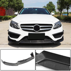 Mercedes C-class W205 2014–2021 Priekšējā bampera lūpa Lip V2 (C43 AMG 2015-2019, oglekļa šķiedra) foto 1