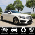 Mercedes C-class W205 2014–2021 Priekšējā bampera lūpa Lip V2 (C43 AMG 2015-2019, oglekļa šķiedra) foto 3