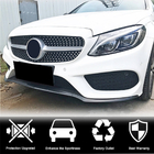 Mercedes C-class W205 2014–2021 Priekšējā bampera lūpas uzlika Lip V4 (C43 AMG 2015-2019, oglekļa šķiedra) foto 2