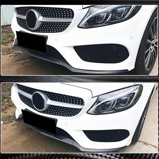 Priekšējā bampera lūpas uzlika Lip V4 (C43 AMG 2015-2019, oglekļa šķiedra) foto 4