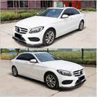 Mercedes C-class W205 2014–2021 Priekšējā bampera lūpas uzlika Lip V6 (C43 AMG 2015-2019, oglekļa šķiedra) foto 3