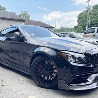 Sānu sliekšņi V4 (C43/C63 AMG 2015-2019, oglekļa šķiedra) foto 3