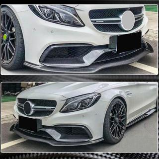 Priekšējā bampera uzlika Lip V2 (SD C63 AMG 2015-2019, oglekļa šķiedra) foto 4