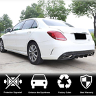 Mercedes C-class W205 2014–2021 Aizmugurējā bufera difuzors (SD C43/C63 AMG 2015-2019, karbons) foto 2