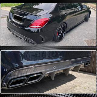 Aizmugurējā bufera difuzors (SD C43/C63 AMG 2015-2019, karbons) foto 4
