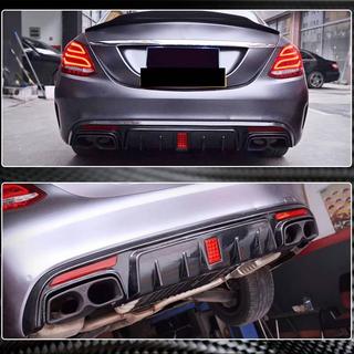 Aizmugurējā bufera difuzors V2 (SD C43/C63 AMG 2015-2019, oglekļa šķiedra) foto 1