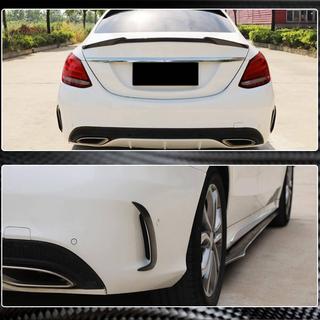 Aizmugurējā bampera uzlikas (SD C43/C63 AMG 2015-2019, oglekļa šķiedra) foto 4