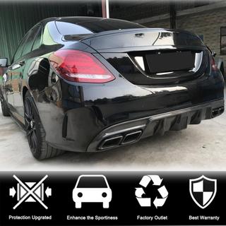 Aizmugurējā bampera difuzors V3 (SD C43/C63 AMG 2015-2019, oglekļa šķiedra) foto 2